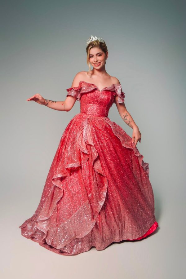Vestido Rosa Camadas 4620 - 2