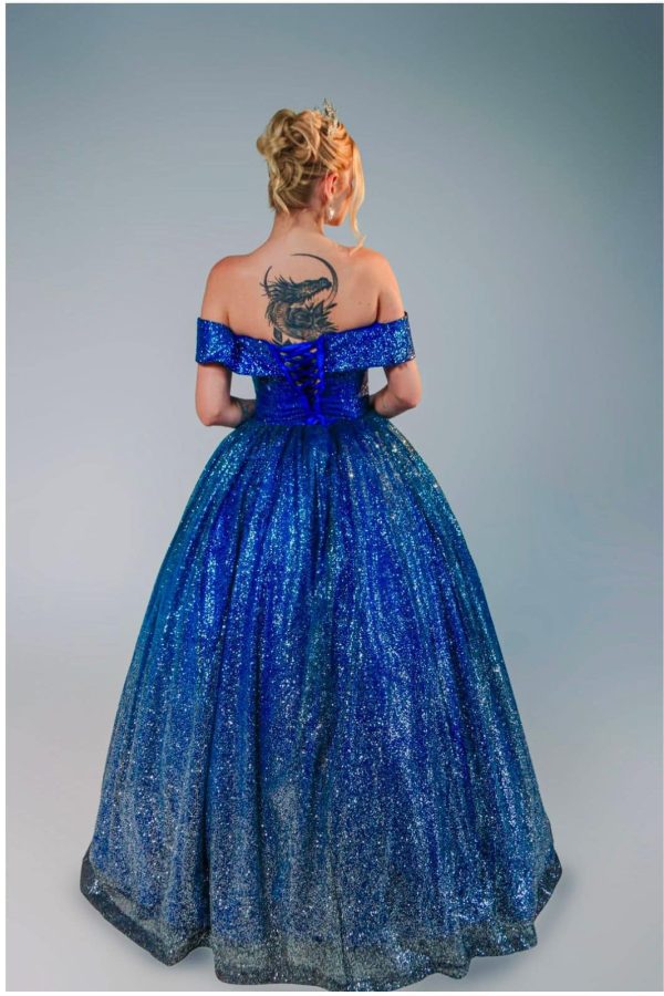 Vestido azul celestial 2870 - 3
