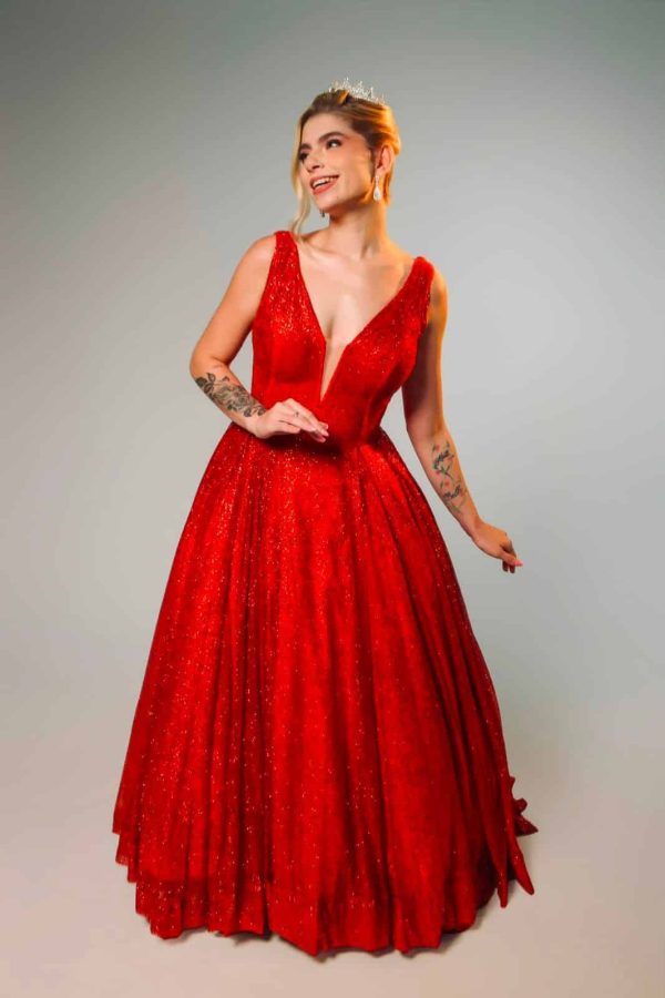 Vestido vermelho 3576 - 3